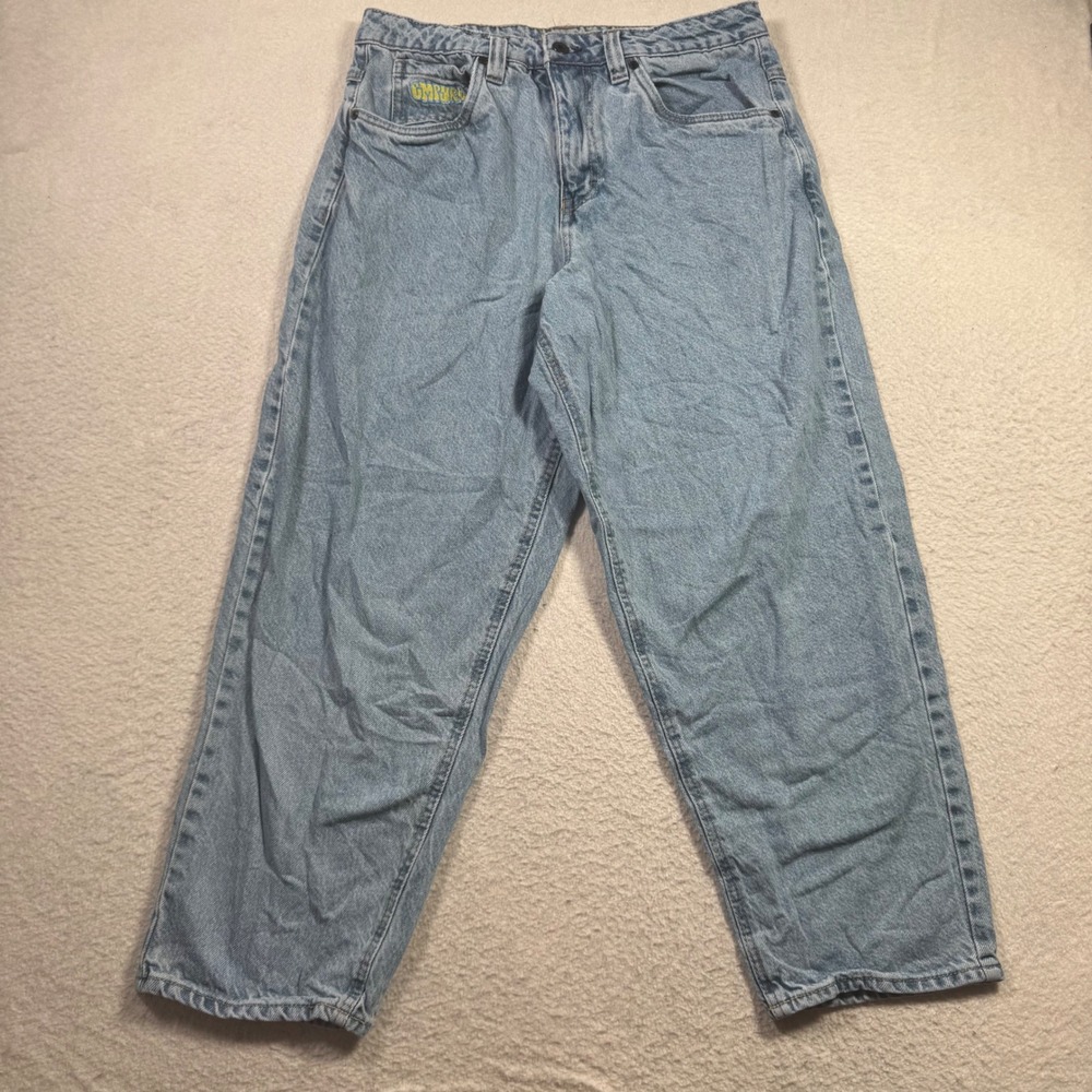 Empyre Skate Jeans Mens 28 Light Wash Blue Good Loose Baggy Skater Y2K Denim